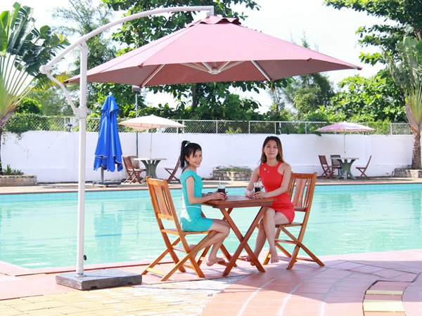 Sản xuất ô dù quảng cáo lệch tâm tại TP Vinh Nghệ An